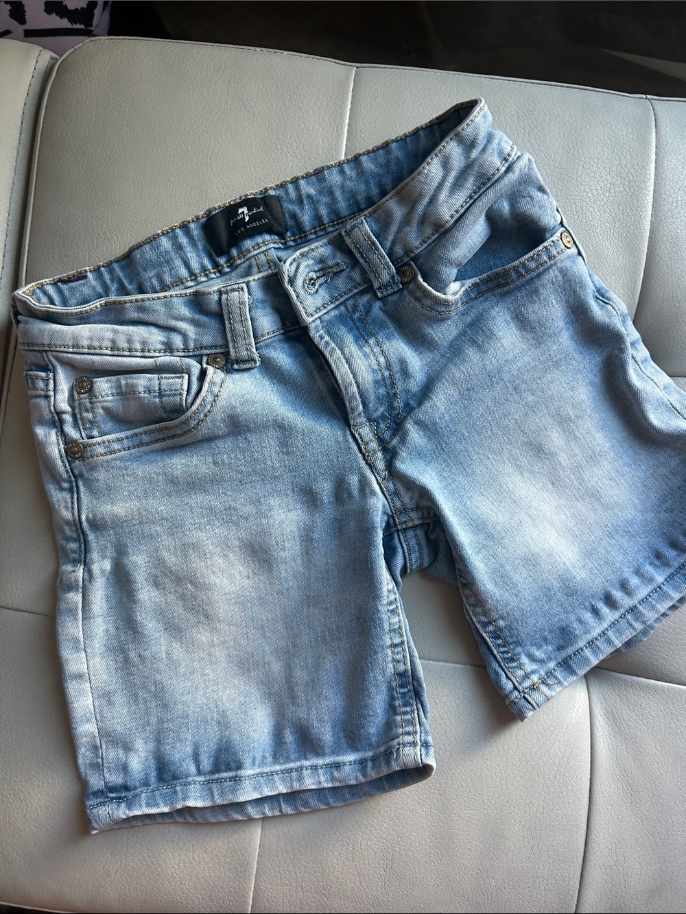 Light Wash Denim Shorts